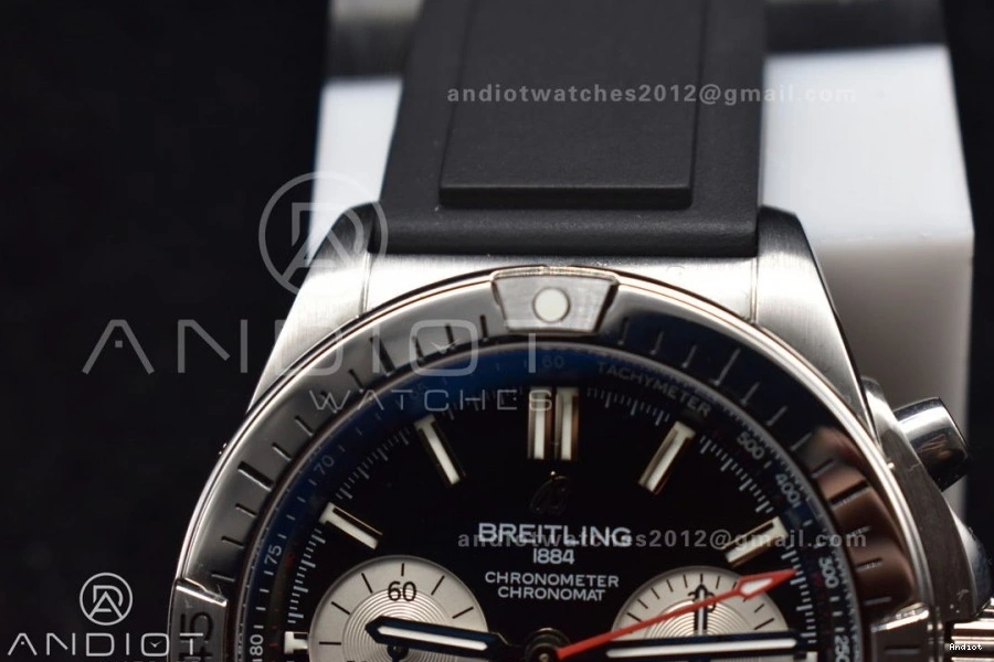 LE B01 43mm L-Black A7750 Version BLS Wht SS 1:1 Chrono Best Navitimer 0326